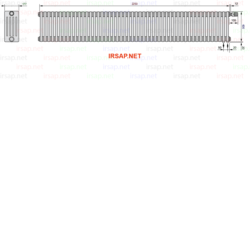 Радиатор IRSAP Tesi 50600/50 T25 CL 01